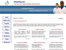 Tablet Screenshot of chempep.com